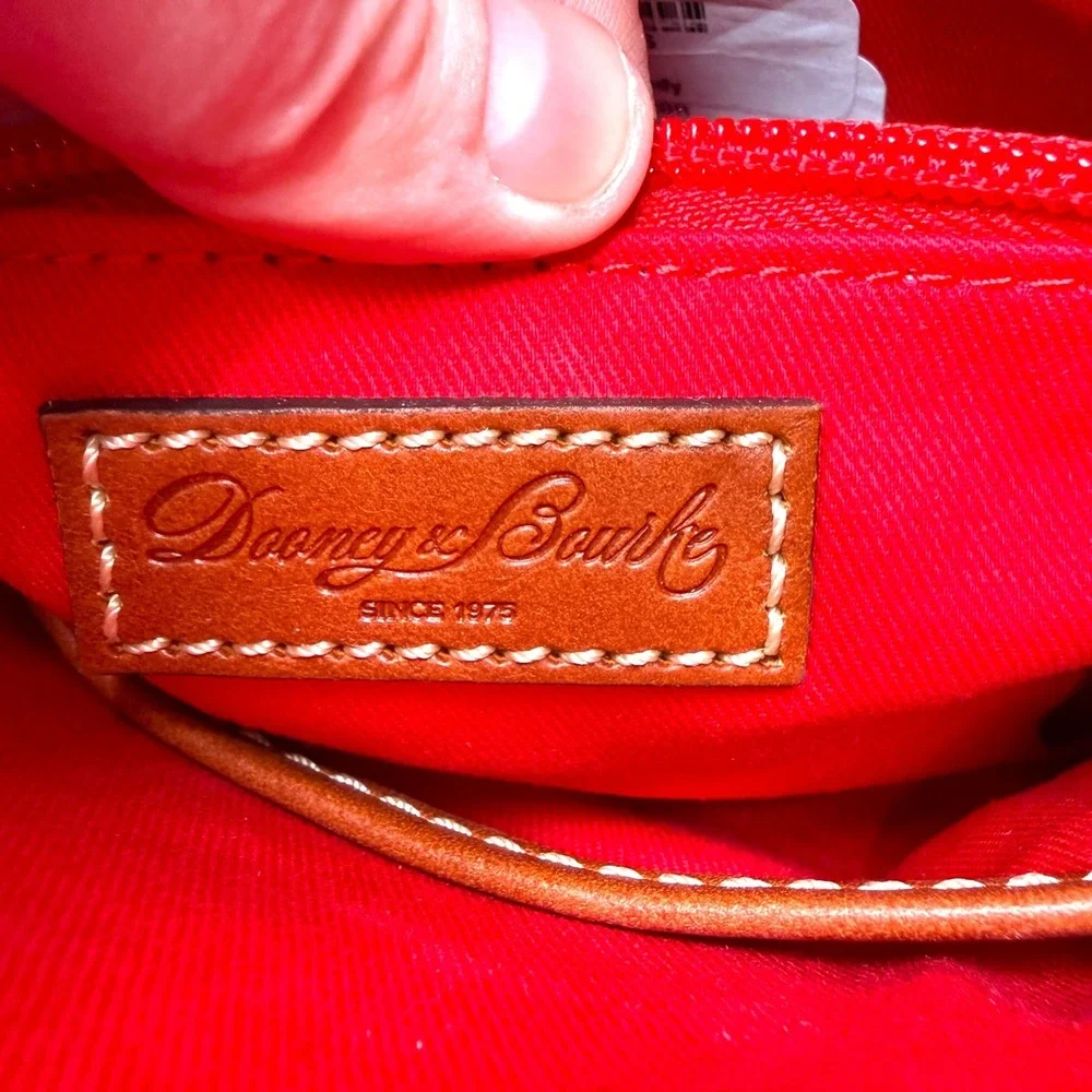 Dooney‎ & Bourke Pebble Grain Crossbody Bone Leather Domed Bag Adjustable Strap